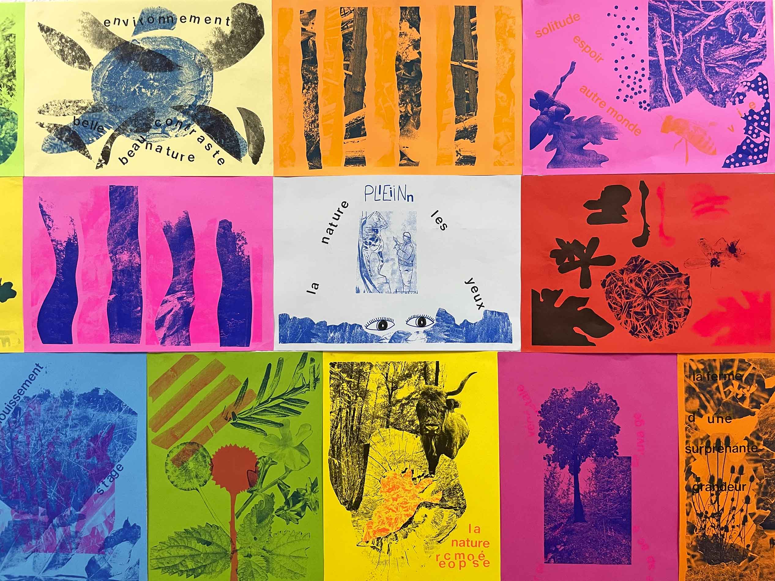 Atelier Cut/Paste/Print au Lycée Agrotechnologique d’Annonay