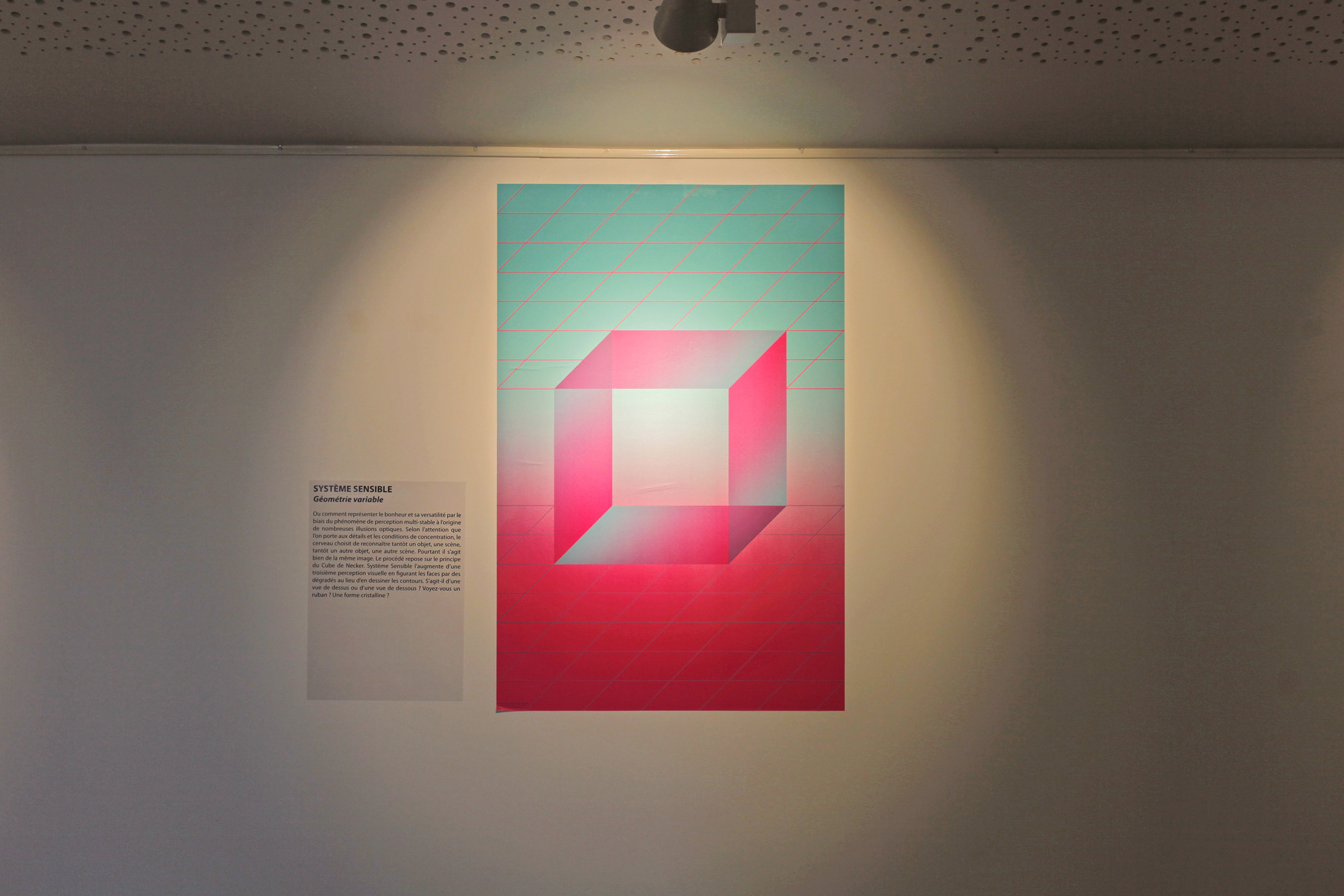 Affiche Géométrie Variable, exposition Centre d'art de Crest