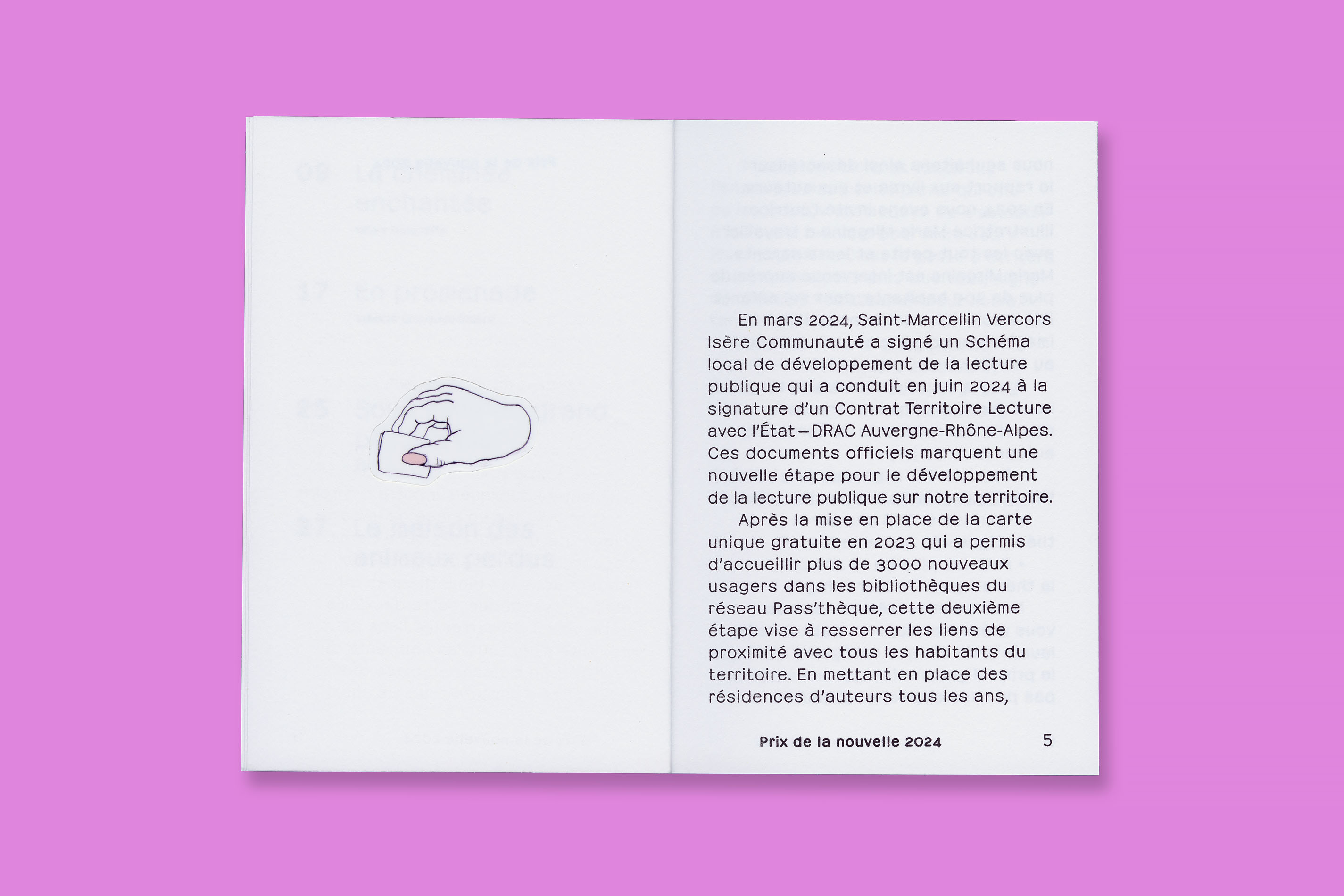 Design éditorial et impression en risographie du Prix de la nouvelle