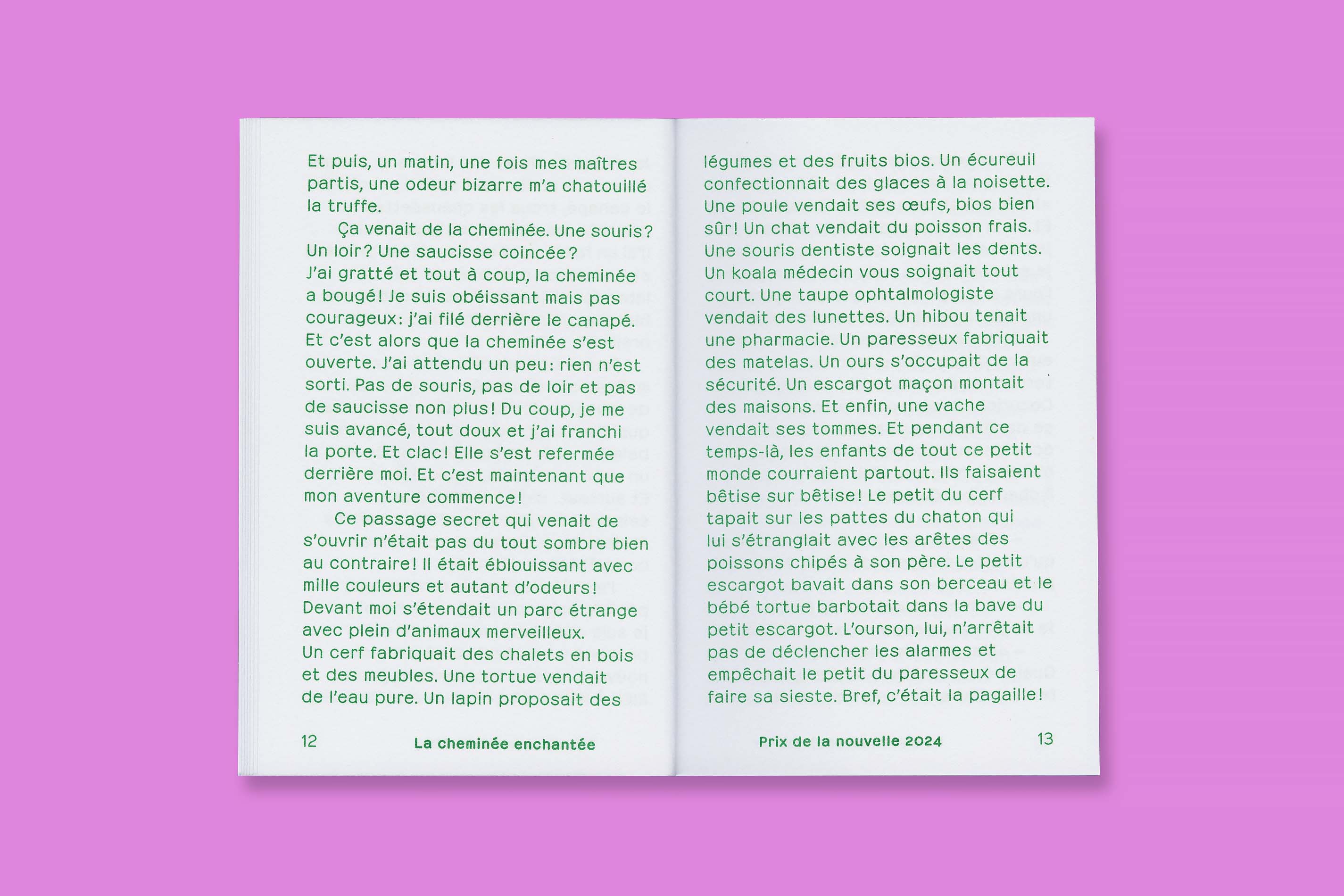 Design éditorial et impression en risographie du Prix de la nouvelle