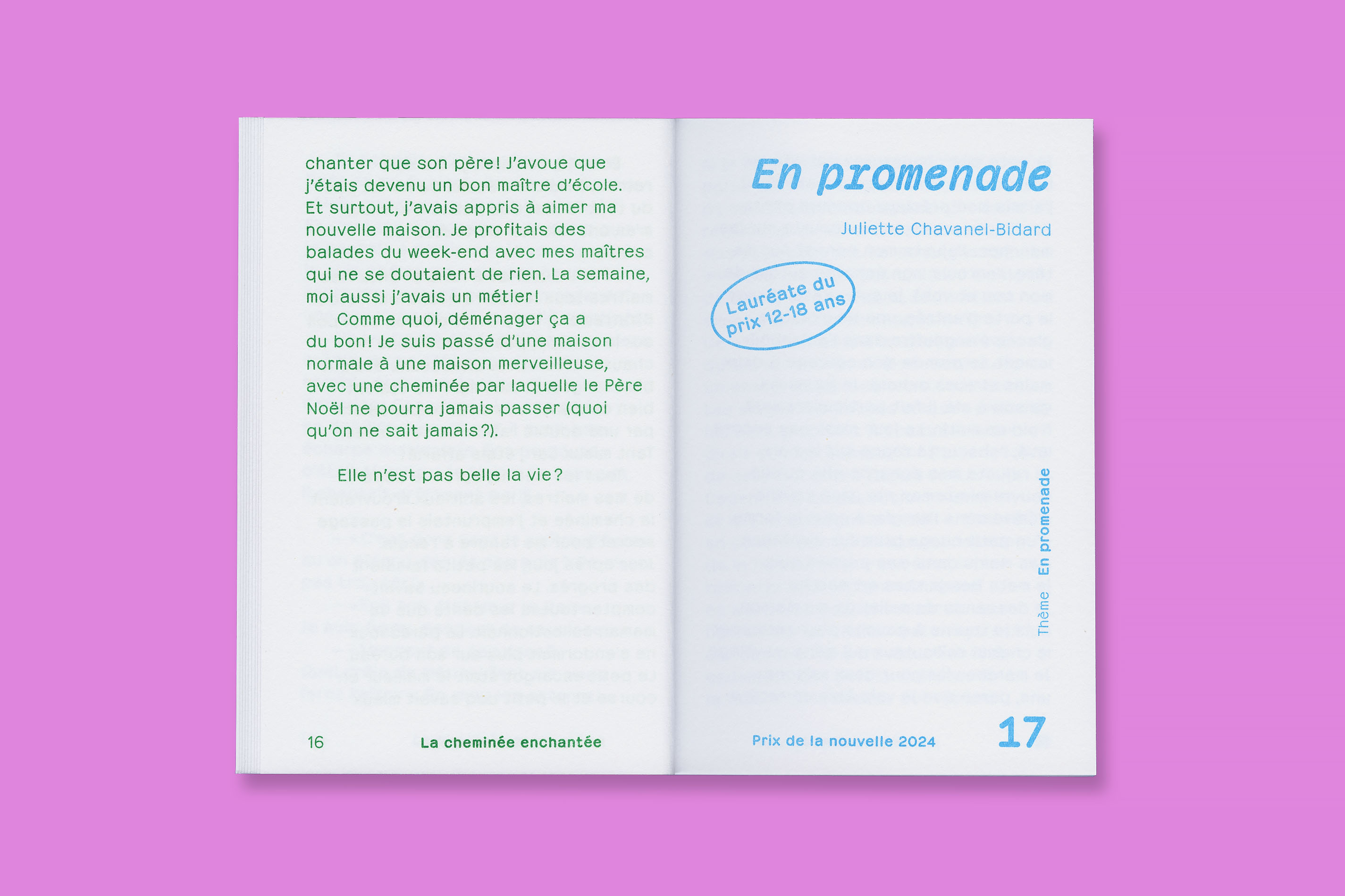 Design éditorial et impression en risographie du Prix de la nouvelle
