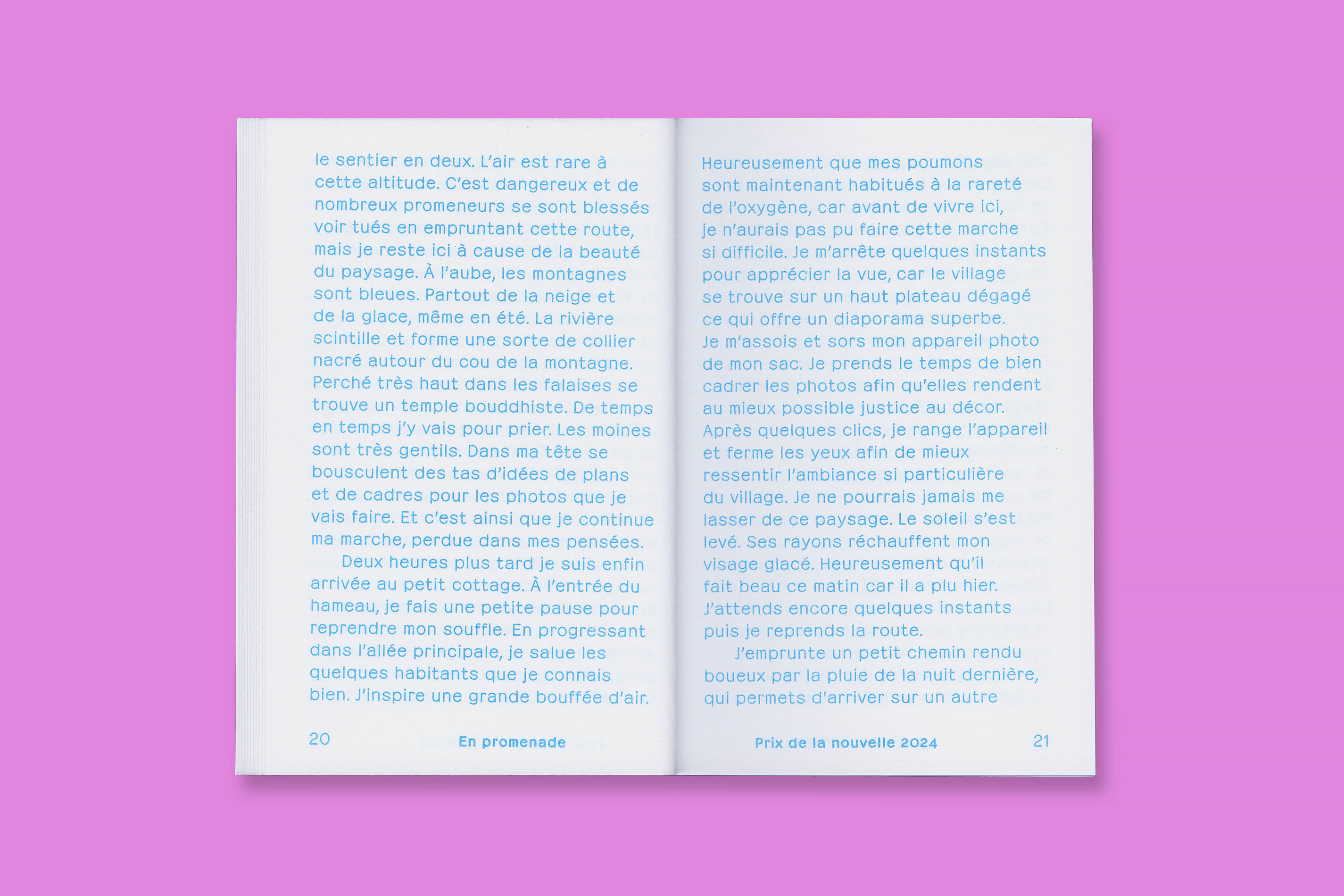 Design éditorial et impression en risographie du Prix de la nouvelle