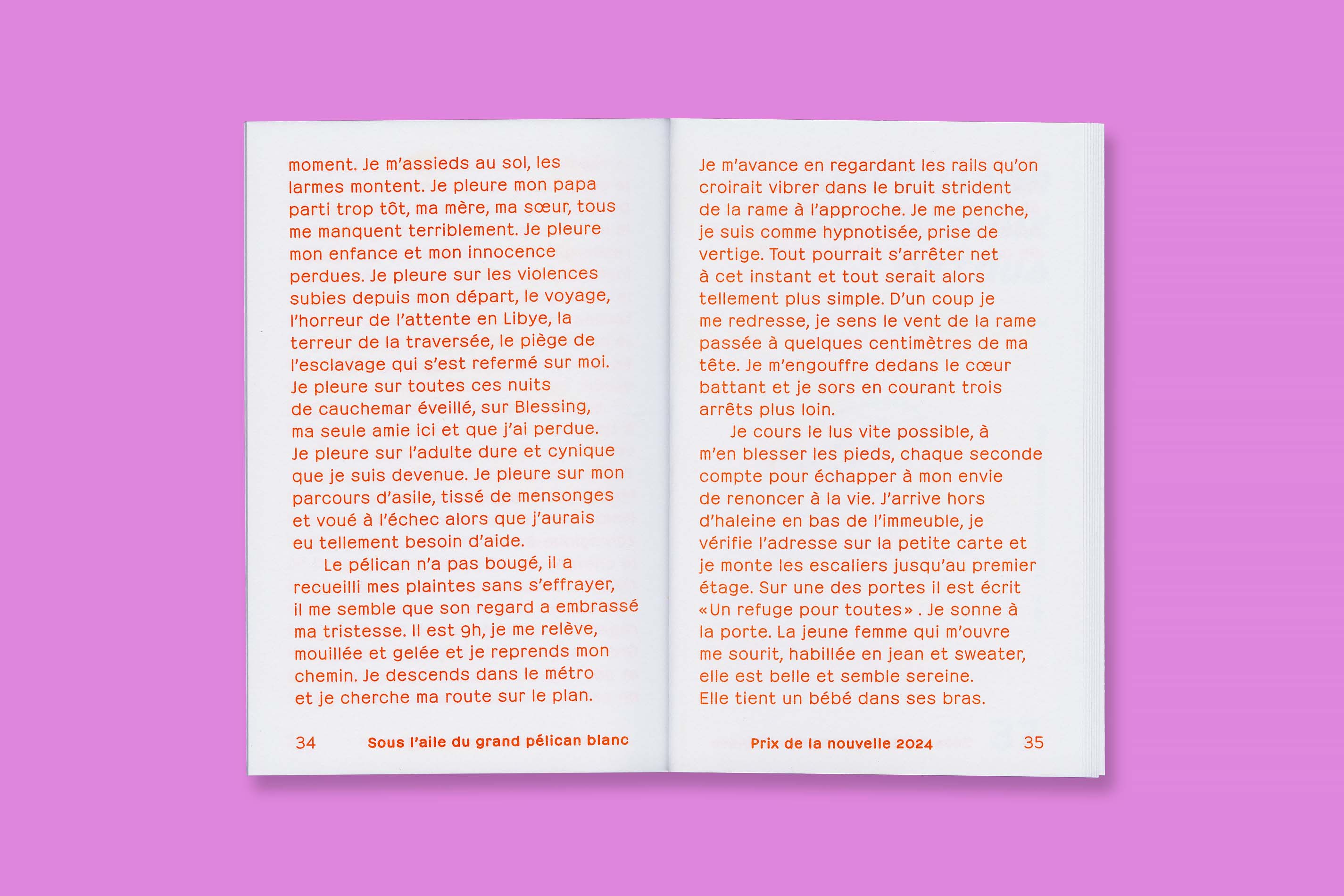 Design éditorial et impression en risographie du Prix de la nouvelle