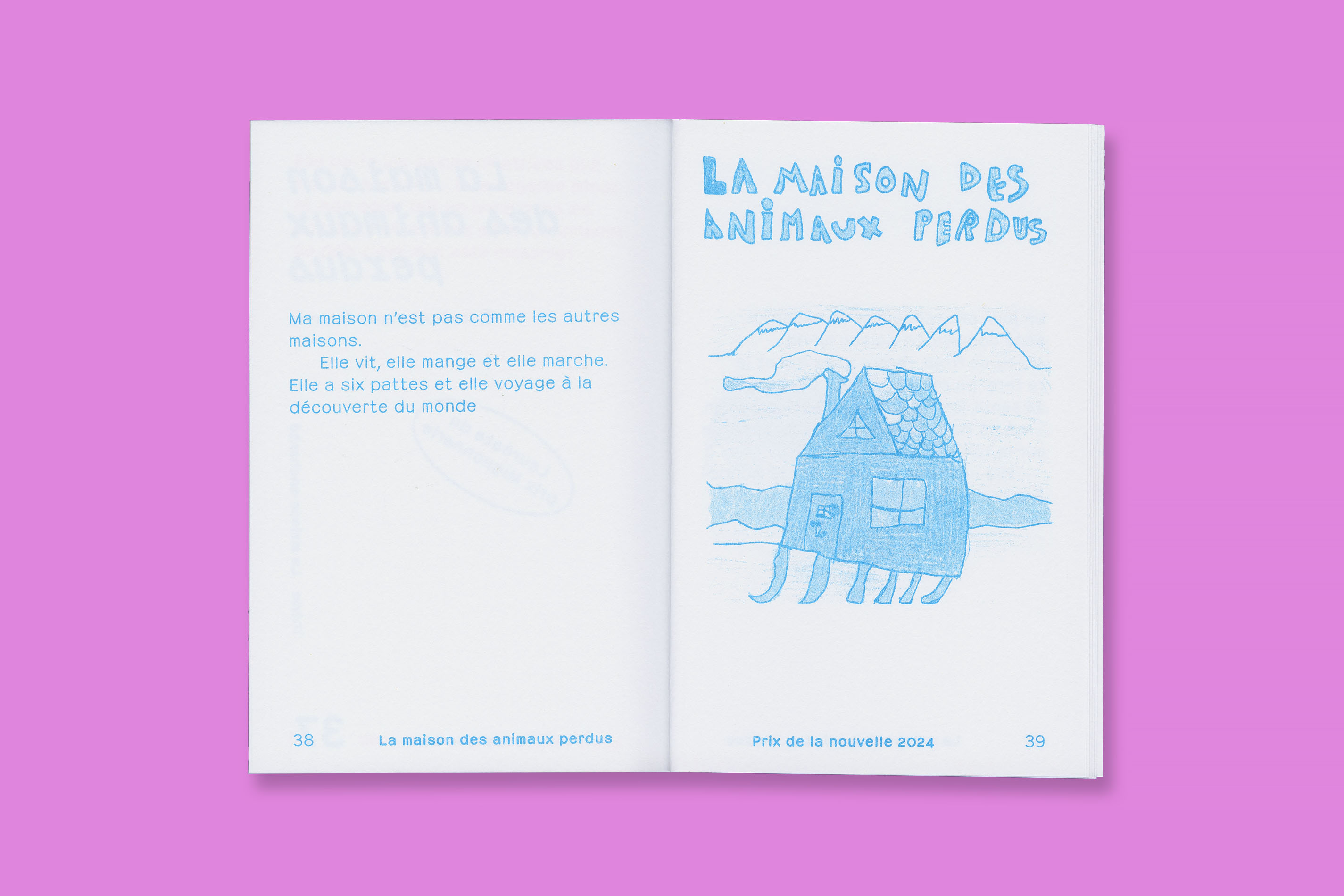 Design éditorial et impression en risographie du Prix de la nouvelle
