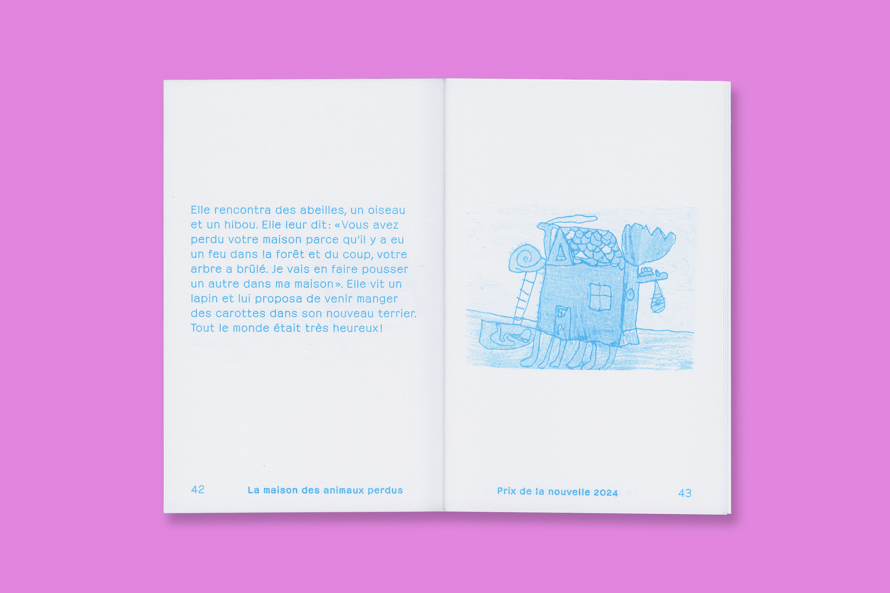 Design éditorial et impression en risographie du Prix de la nouvelle