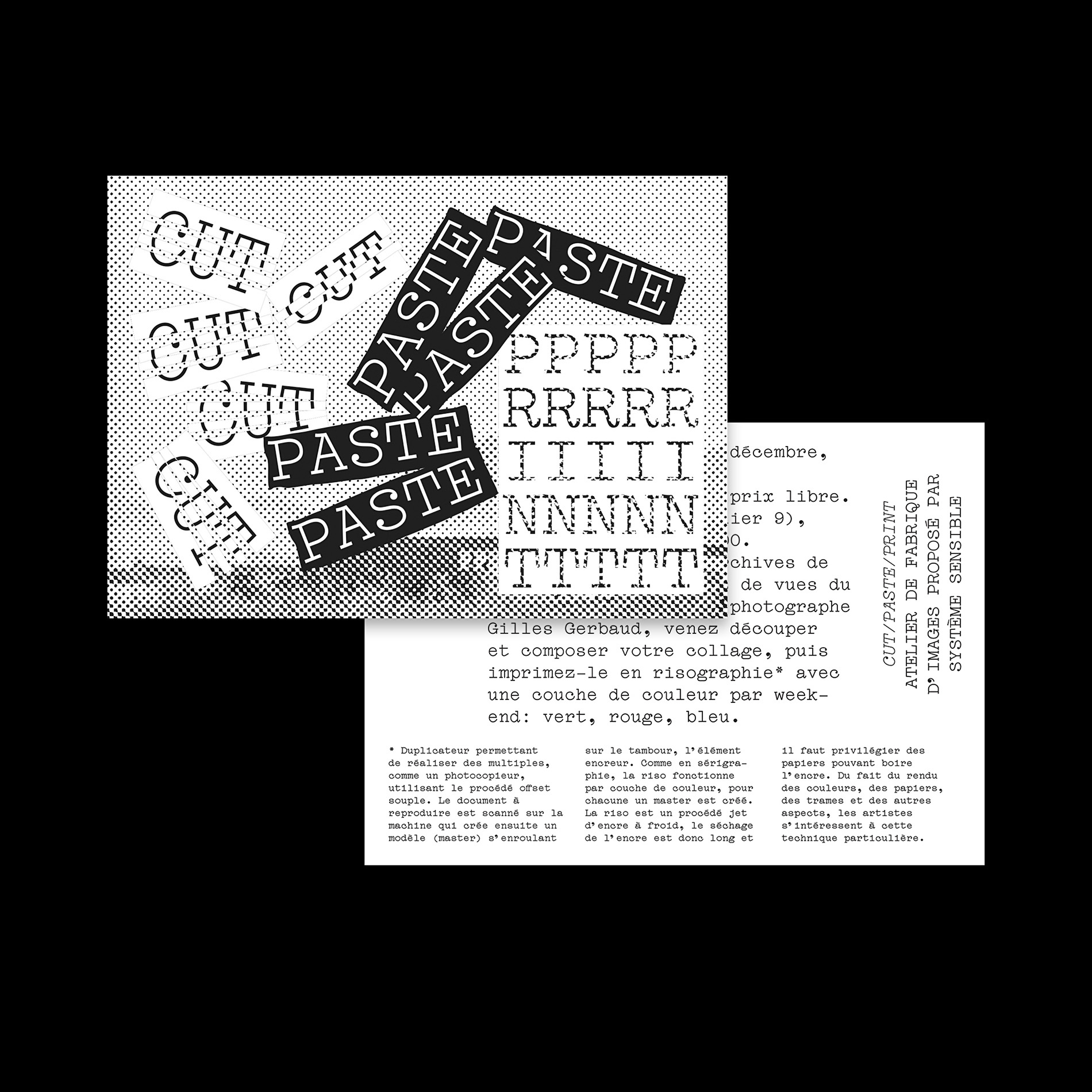 Atelier riso Cut/Paste/Print