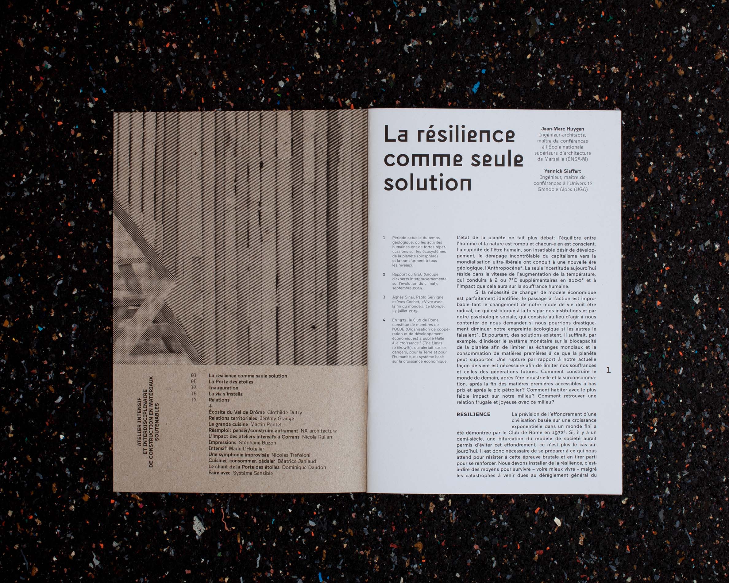 Brochure La Porte des étoiles, atelier intensif de réemploi